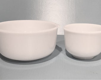 Milk Glass Mixing Bowls - Etsy