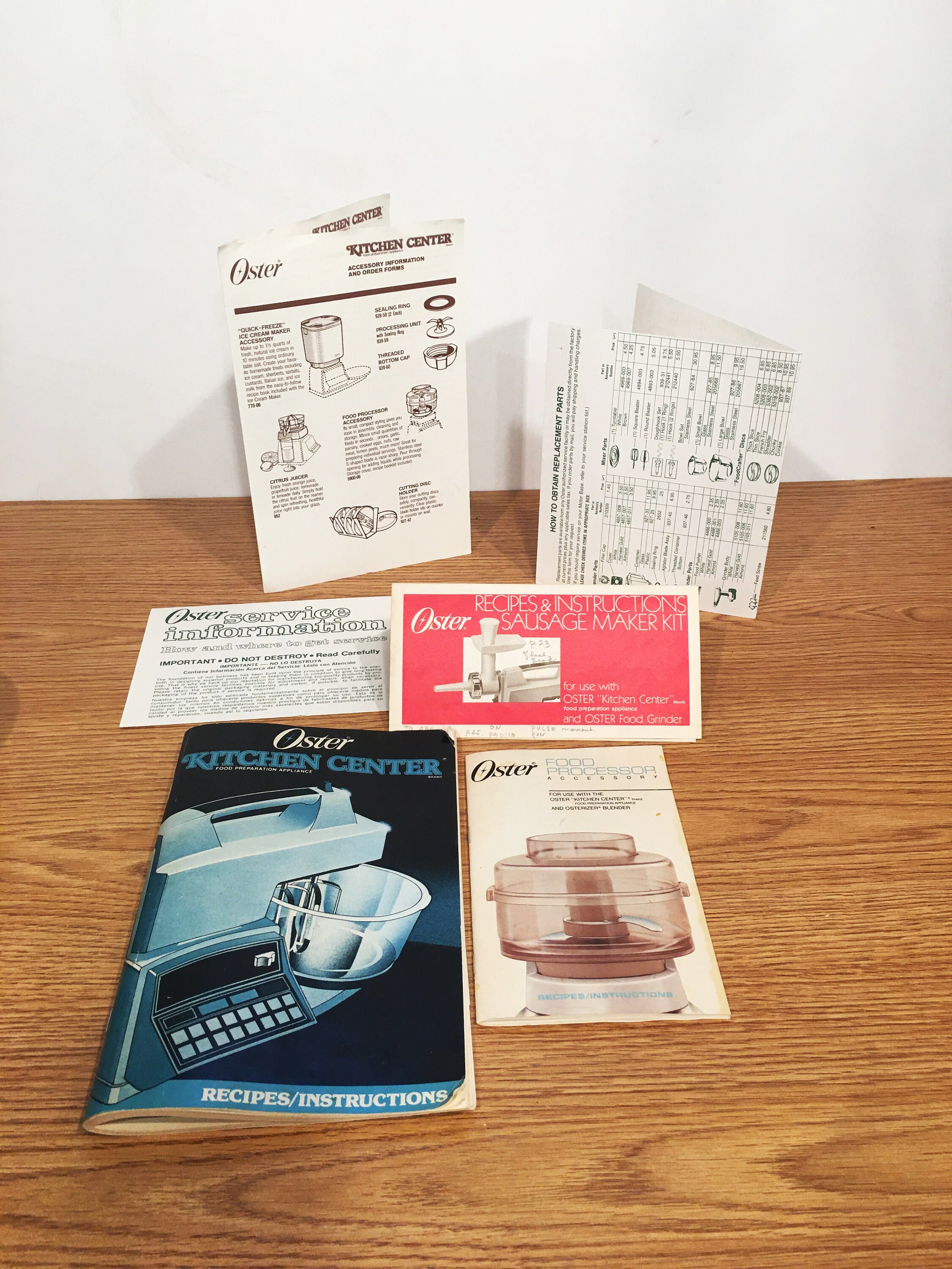 Oster Kitchen Center Instruction Manual