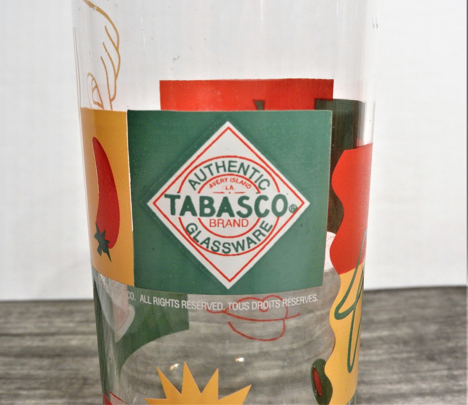 Vintage McILHENNY TABASCO HOT SAUCE Glasses Collectible Etsy