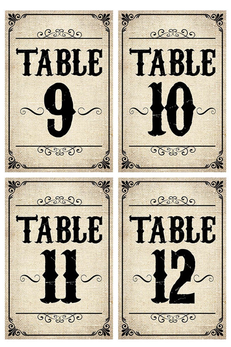 Table Number Wine Labels or Display With Photo Clips/frame. Burlap ...