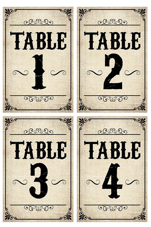 Table Event Label Table Number Wine Labels or Display With Photo Clips/frame. Burlap ...