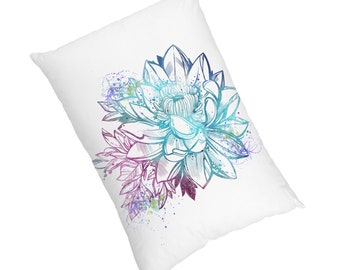 Lotus Flower Pillow Etsy
