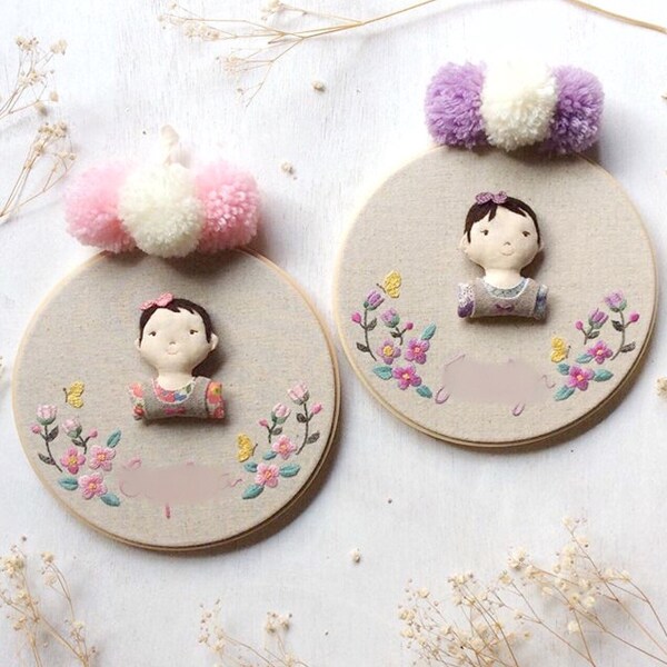 Personalized Miniature Embroidered Doll for One Person