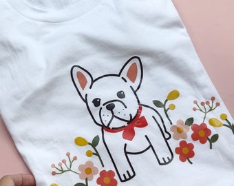 Stitch It Yourself Pooch Embroidery On T-Shirt Kit for Beginners - Video, PDF Tutorial & T-shirt Included