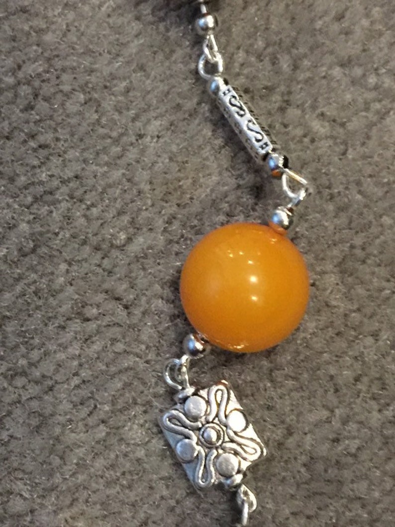 Huge Contemporary Copal Beeswax Amber necklace
