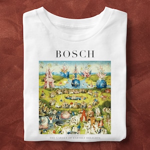 Garden of Earthly Delights, Bosch Painting, Unisex T-Shirt, Art T-Shirt, Fine Art, Art Lover Gift, Gift for Her, Gift for Him