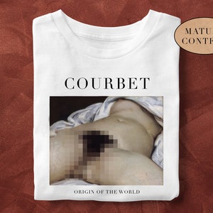 MATURE CONTENT - Origin of the World, Courbet Painting, Unisex T-Shirt, Art T-Shirt, Fine Art, Art Lover Gift, Impressionism