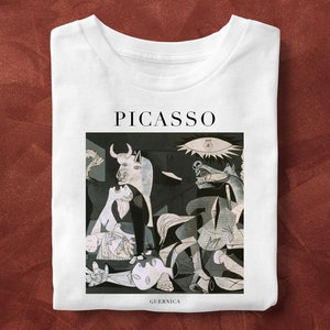 Guernica, Pablo Picasso Painting, Unisex T-Shirt, Art T-Shirt, Fine Art, Art Lover Gift, Gift for Her, Gift for Him, Cubism