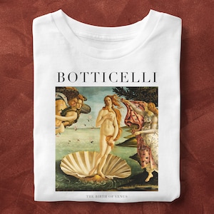 Birth of Venus, Sandro Botticelli Painting, Unisex T-Shirt, Art T-Shirt, Fine Art, Art Lover Gift, Gift for Her, Gift for Him, Art History