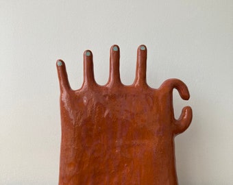 Ceramic Ringholder Six Finger Hand