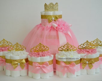 Princess Diaper Cake Etsy Princess Diaper Cake Etsy