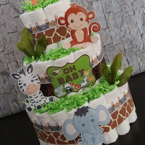 safari jeep diaper cake