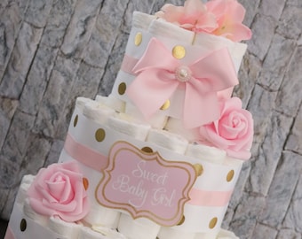 girl nappy cake ideas