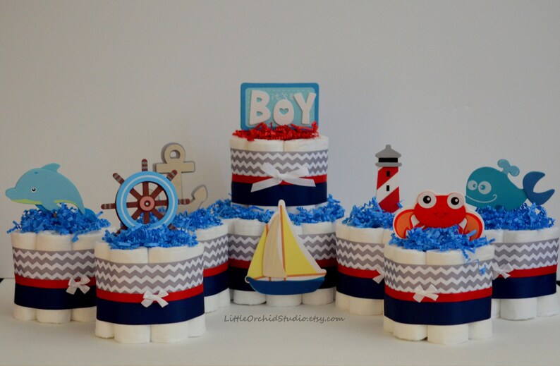 Ahoy Its A Boy Nautical Corsage Nautical Baby By Bloomingparty