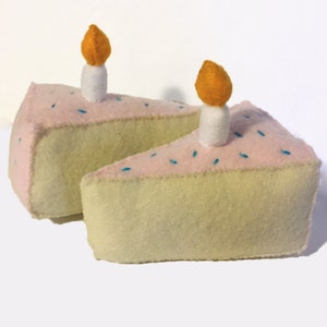 Birthday Cake Slice Catnip Cat Toy - Happy Birthday Kitty!