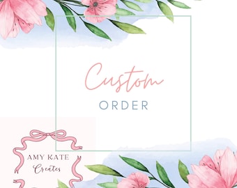 Custom Order, Rush Order, Shipping Upgrade, and Extra Cost