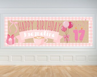 Birthday Banner  - DIY TEMPLATE DOWNLOAD
