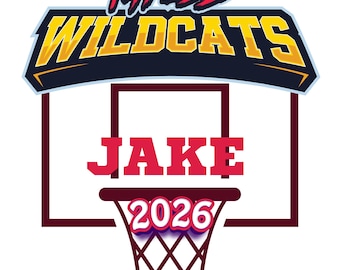 BASKETBALL TEAM Locker Cubby Hotel Room Name Tag Sign Decoration Editable