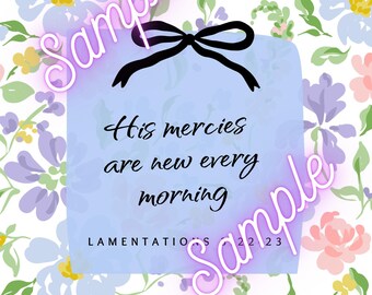 Customizable Bible Verse Print Dorm Bedroom Decor