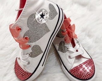 heart high top converse