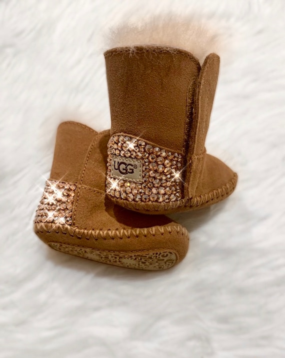 Baby Ugg Laarzen met Swarovski Kristallen - Etsy