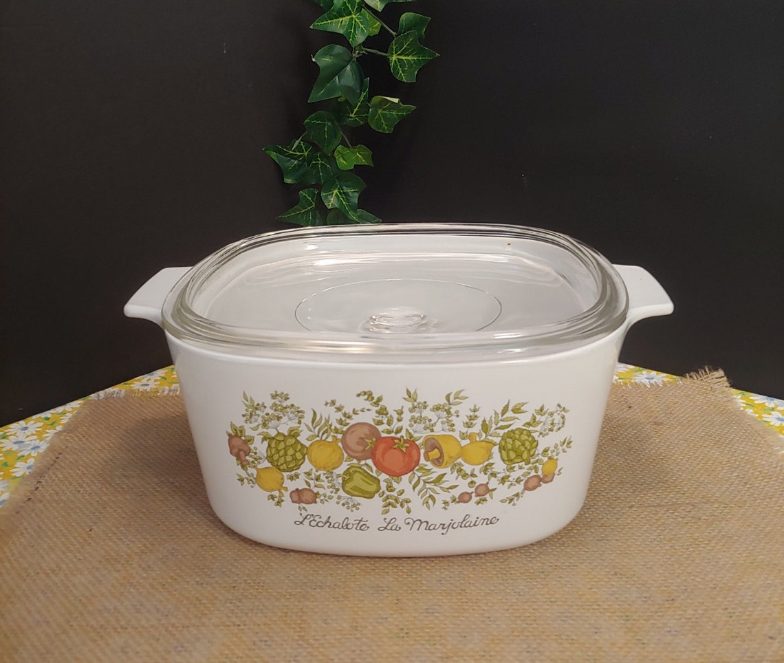 L Echalote La Marjolaine Vintage Corningware Square Corning Etsy