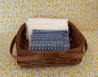 Bentwood Wicker Basket, Square Bentwood Basket, Fruit Basket, Gathering Basket, Home Decor, Gifts Under 50 Dollars