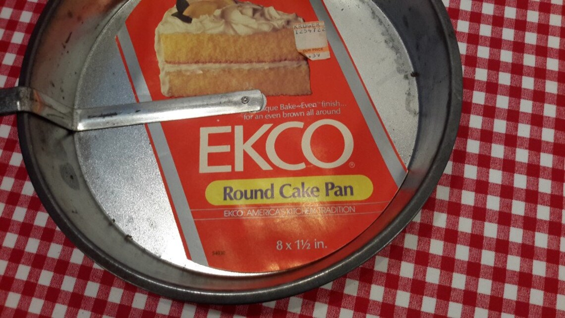 Vintage Ekco Bakeware Round Cake Pan Mid Century Ekco Etsy