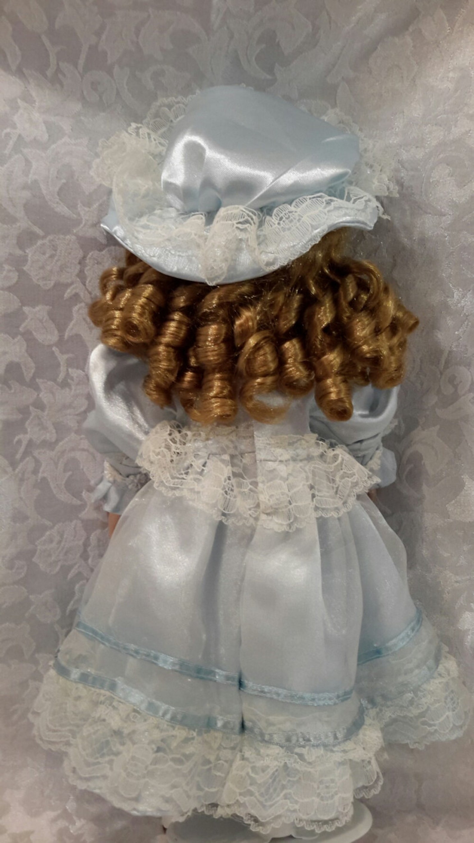 Blonde Porcelain Doll Vintage Collectible Doll Decorative Etsy
