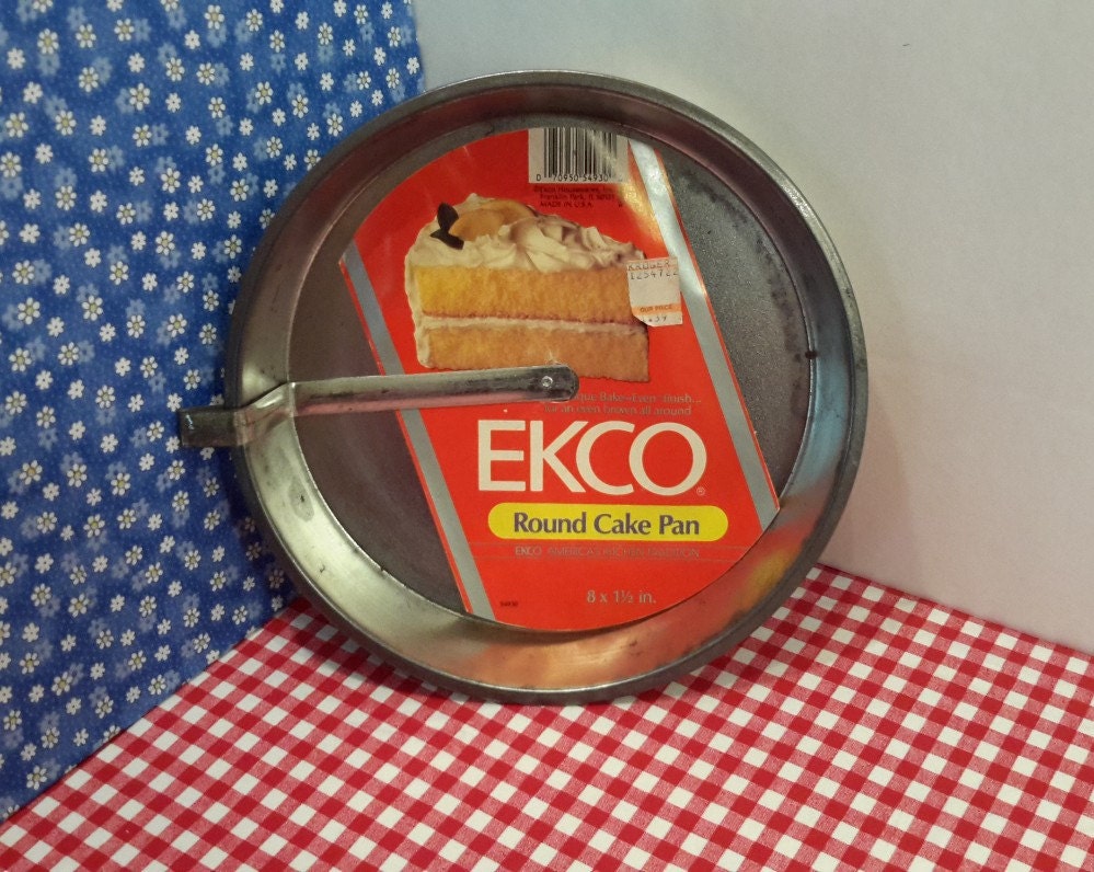 Vintage Ekco Bakeware Round Cake Pan Mid Century Ekco Etsy