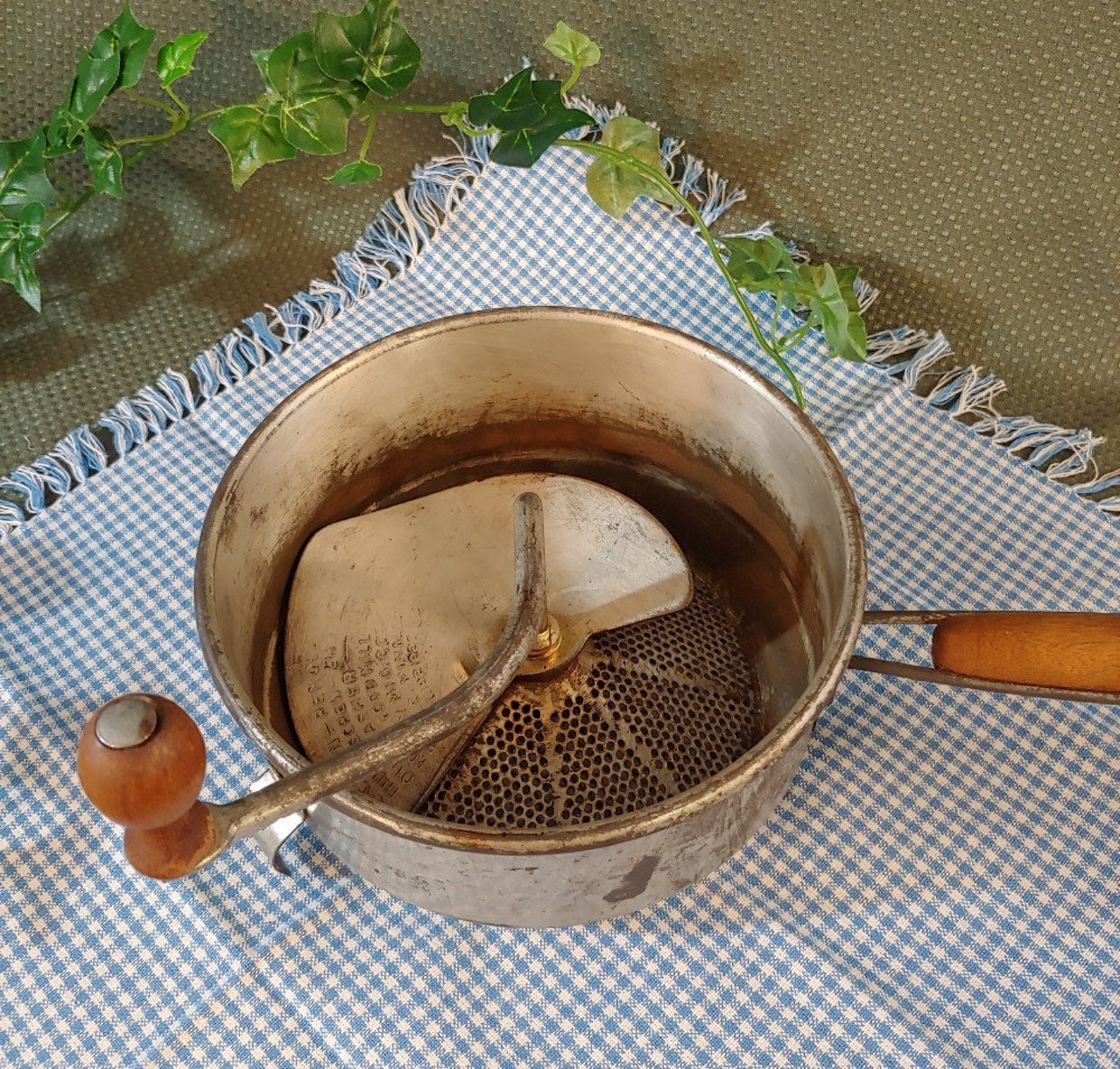 Foley Applesauce Mill Vintage Food Mill Potato Masher Etsy