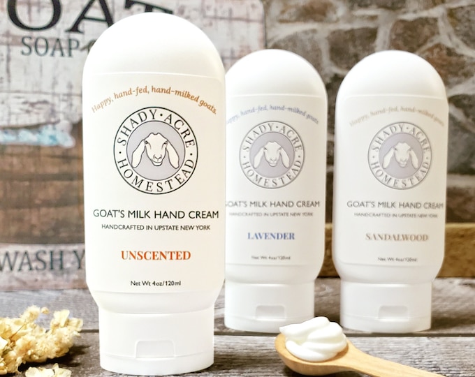 Goat Milk Hand Lotion, Goats Milk Lotion for Hands, Goat Milk Hand Cream,Goats Milk Hand Creme, Natural Hand Cream, Lavender Handmade Lotion