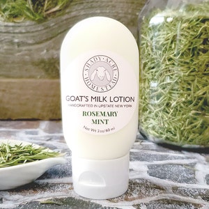 Handmade 2 oz Goat Milk Lotion, Purse Size Lotion, Hand Lotion For Purse, Natural Goat Milk Lotion Unscented, Body Lotion, Lavender Lotion