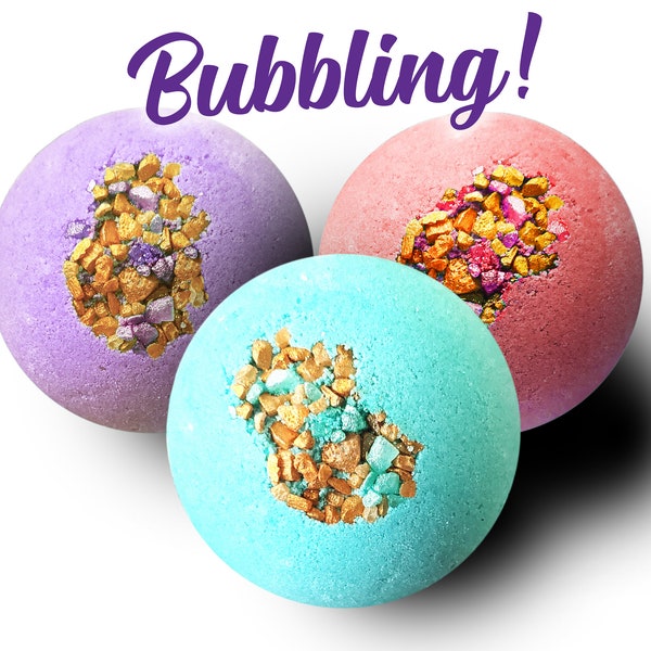 3+ Multi-Pack BUBBLE Bath Bombs Bulk Set, LARGE Goat Milk Bath Bombs Bulk, Bulk Bath Bombs for Men & Women, Bulk Bath Fizz and Foam For Kids