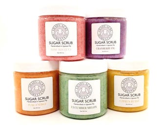 Goat Milk Sugar Scrub | 16 Scents | Natural Exfoliating Body Polish | Handmade Bath & Body | Moisturizing Goat Milk Skincare
