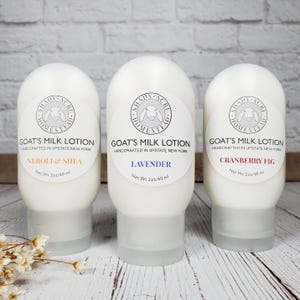Multi Pack Goat Milk Lotion, 2 oz,Purse Size Lotion, Hand Lotion For Purse, Natural Goat Milk Lotion Unscented, Body Lotion, Lavender Lotion