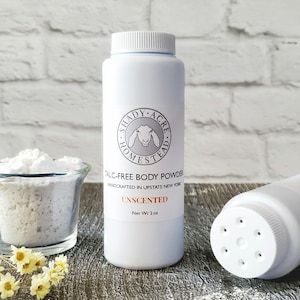 Goat Milk Body Powder, Goat Milk Talc Free Baby Powder, Lavender Body Powder, Unscented Baby Powder With Essential Oils, Natural Baby Powder