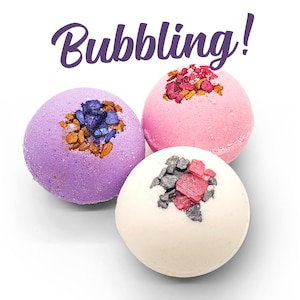 3+ Multi-Pack BUBBLING Mini Bath Bombs Gift Set, 3oz Bubble Bath Bombs for Men & Women, Bubbling Bath Truffles, Bath Bomb Gift Set Bath Fizz