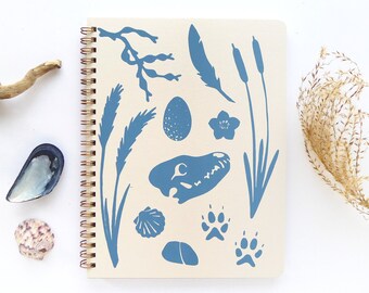 Estuary Coil Notebook / Nature Coil Bound Notepad / Lined or Blank Spiral Journal