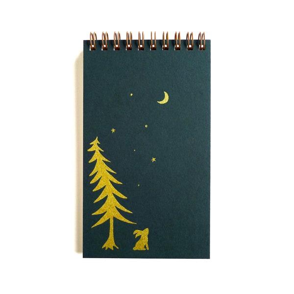 Nachtbrötchen Notizblock / Spulengebundenes Notizbuch / Gefüttert oder Blanko Spiral Journal