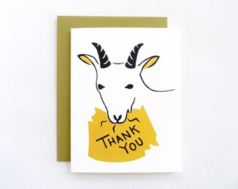 Goat Thank You Card Set - Etsy