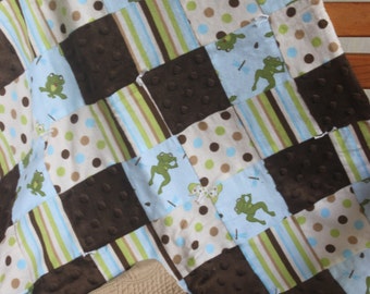 Baby Boy Frog Lap Quilt