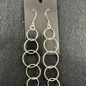 Sterling Silver Dangle Earrings Statement Earrings
