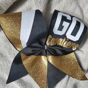 Custom cheer bows -football season bow