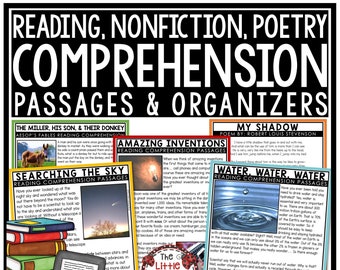 Poetry | Nonfiction Reading Comprehension Passages | Tutoring Printables | Homeschool Worksheets | Homeschool Printables