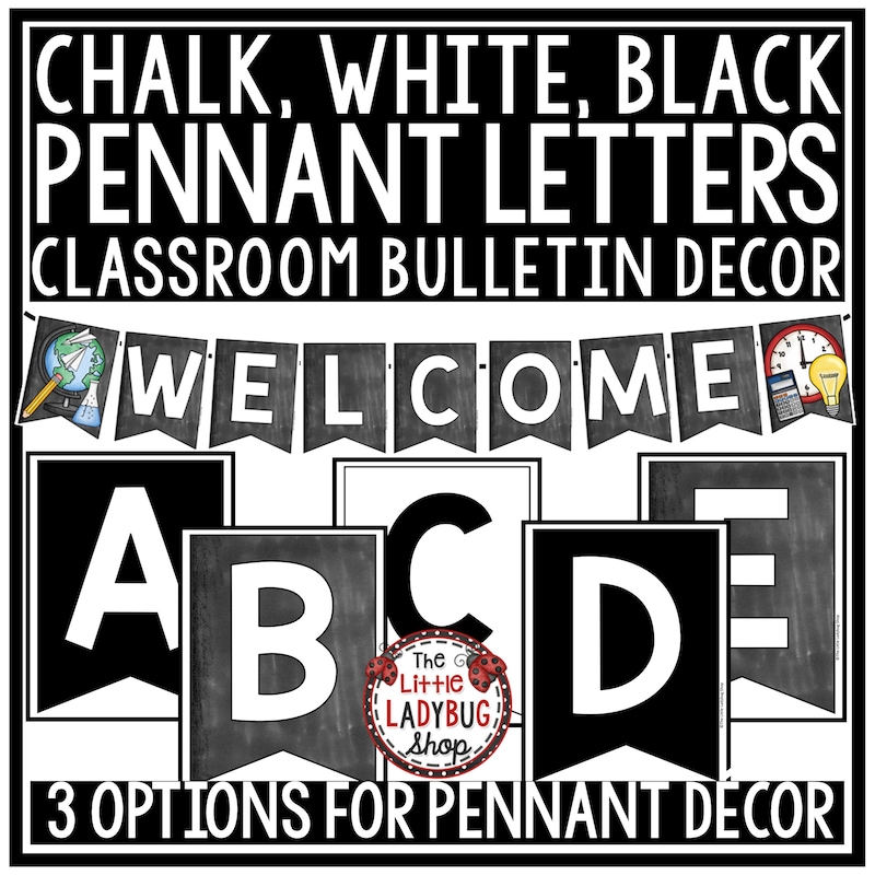 Black Display Lettering Editable - Etsy UK