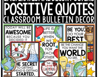 Bacheca tematica per decorazioni per aule scolastiche / Poster motivazionali per studenti / Decorazioni per la scuola domestica / Bacheca per decorazioni scolastiche