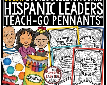 Pagine da colorare per il mese dell'eredità ispanica / Bacheca dei leader influenti (PDF)