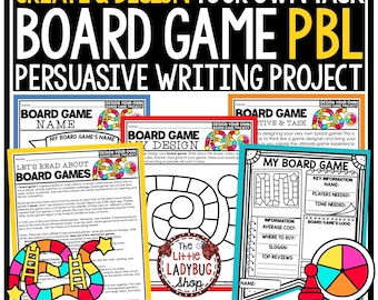Create Design a Board Game Template End of Year Project Based Learning Activity 3rd 4th Grade
