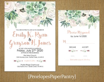 printed invitations etsy
